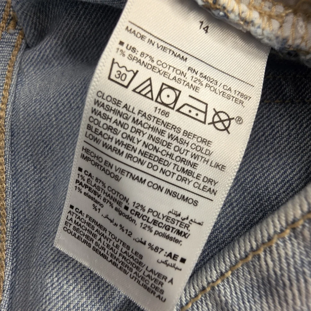 Old Navy 14 High Rise OG Straight Secret Smooth Pockets AT-2185